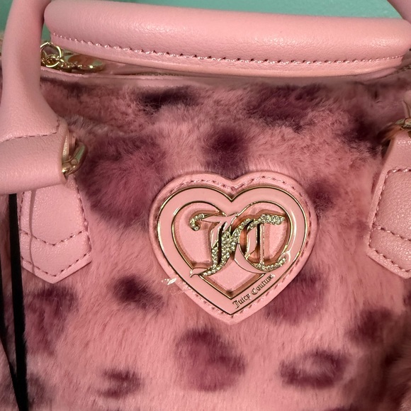 Juicy Couture Pink Faux Fur Satchel - Picture 2 of 4